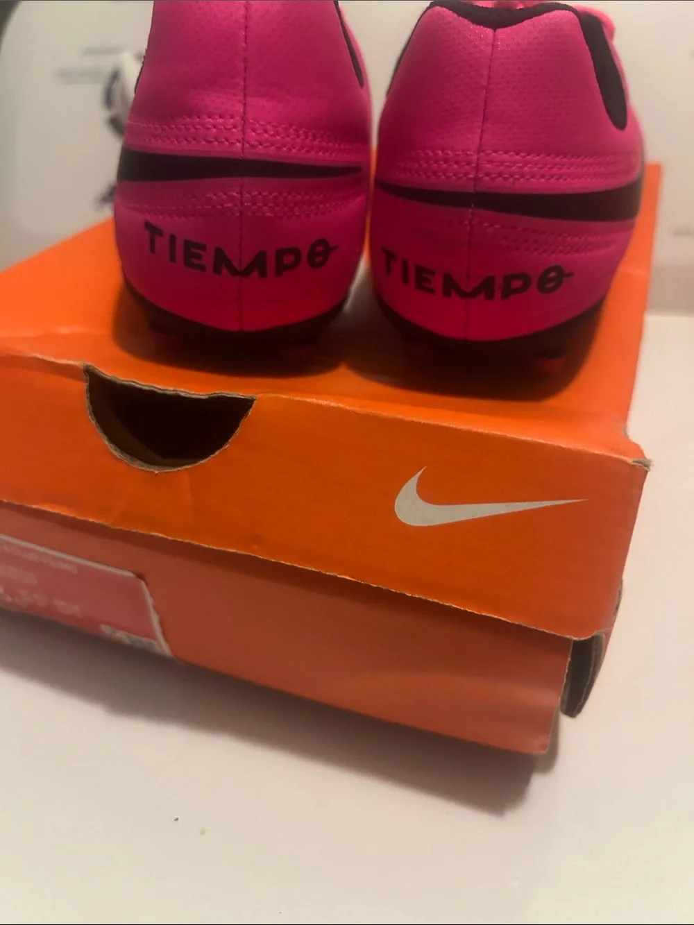 Nike down gently